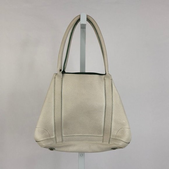 J. Crew Handbags - J. Crew Borge Garveri White Leather Shoulder Bag